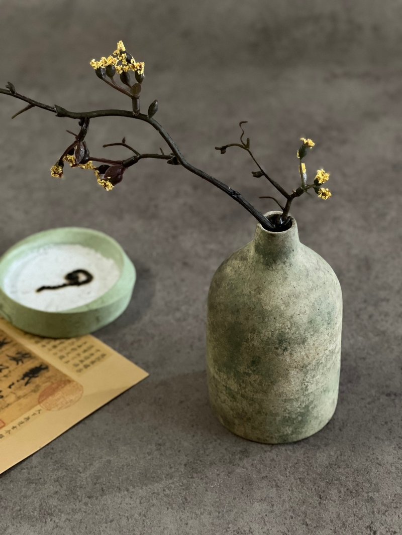花器/桌上型擺件/蘚苔/陶瓷/聖誕禮物/植物 - 花瓶/花器 - 陶 
