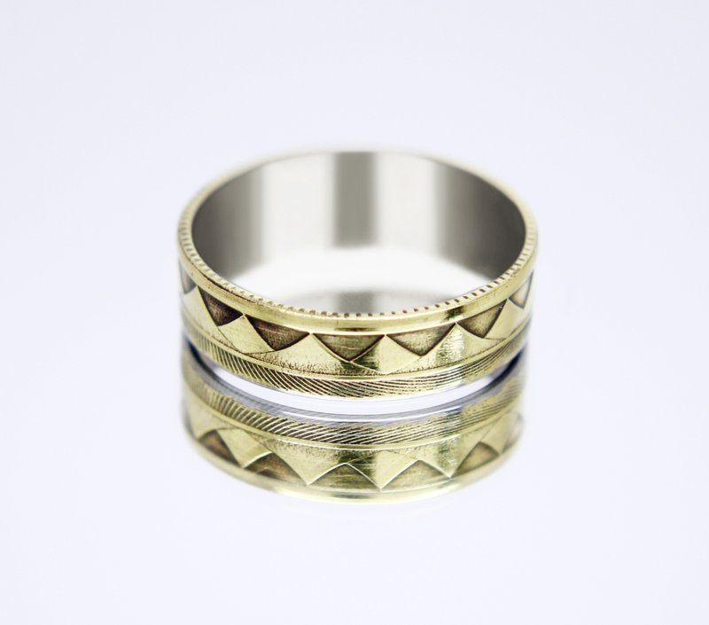 Armenia Coin Ring 50 dram 2003 coin rings for men coin rings for women - แหวนทั่วไป - โลหะ 