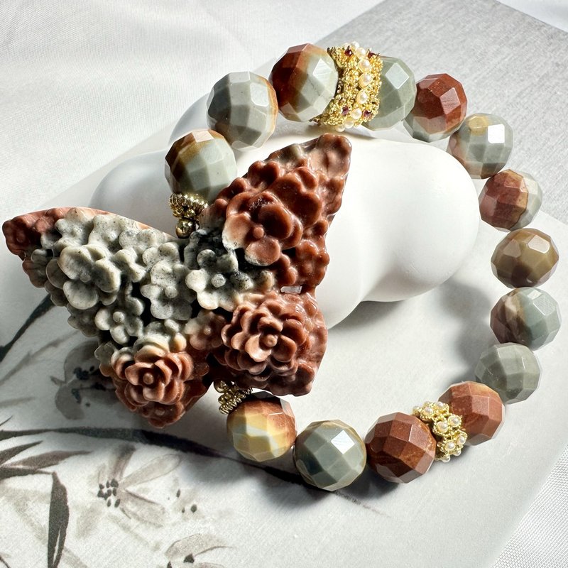 [Meow Delei] Die Wu Fang Fei I Ocean Stone l Alxa Agate - Bracelets - Crystal 