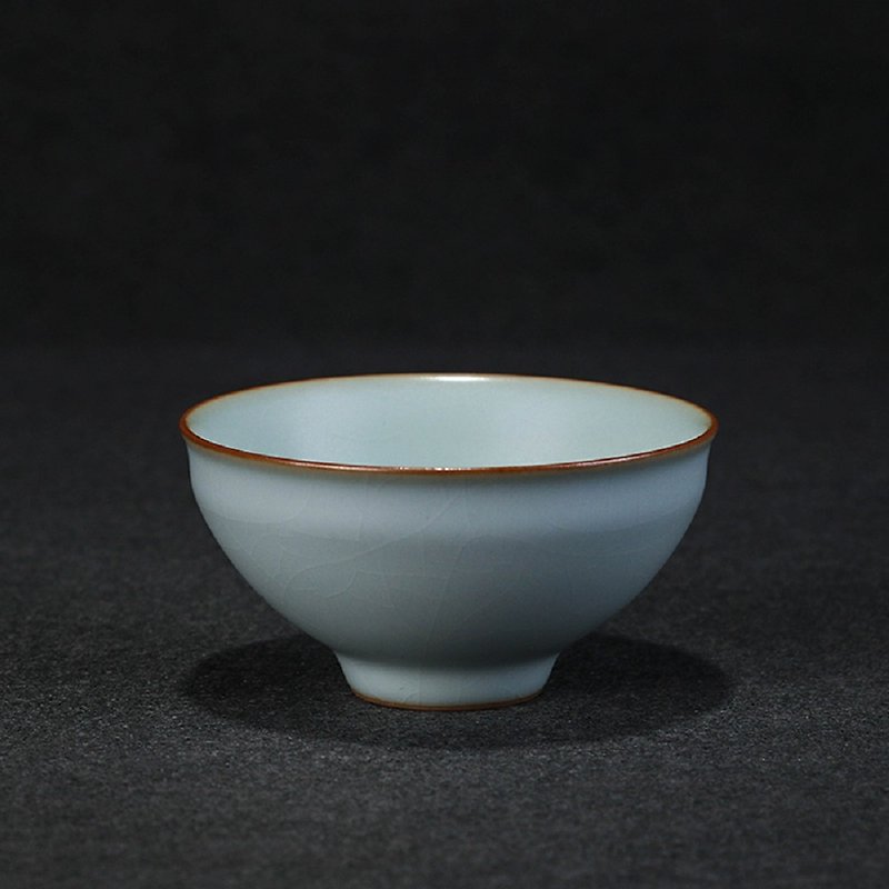 <天青汝窑> Huaigu Cup Tea Set Tea Cup - ถ้วย - ดินเผา 