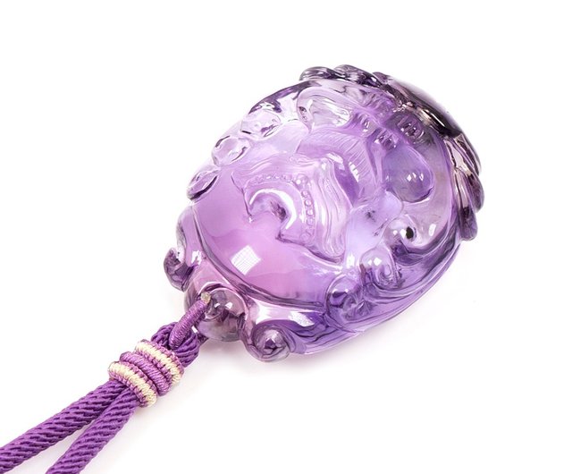 Zhengjia Jewelry]パープル極純愛九尾狐 33gパープルペンダント