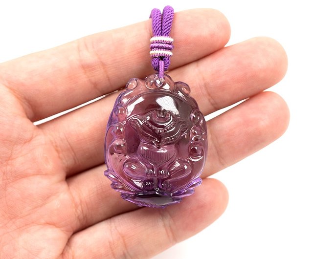 Zhengjia Jewelry]パープル極純愛九尾狐 33gパープルペンダント