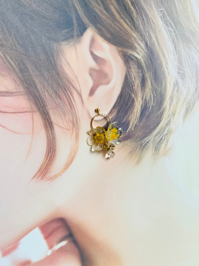 新商品　サンカヨウ　【Pinkoi オフラインイベント予約商品】 - 耳環/耳夾/耳骨夾 - 其他金屬 