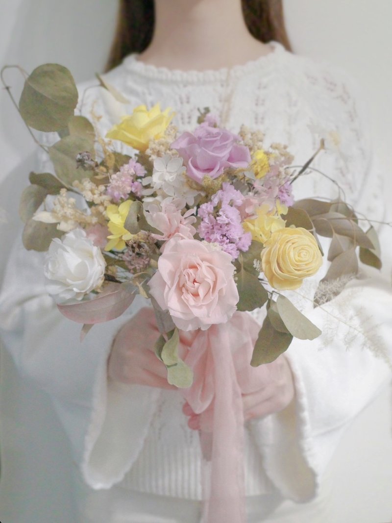 Korean Bouquet - Romantic Purple - จัดดอกไม้/ต้นไม้ - พืช/ดอกไม้ สีม่วง