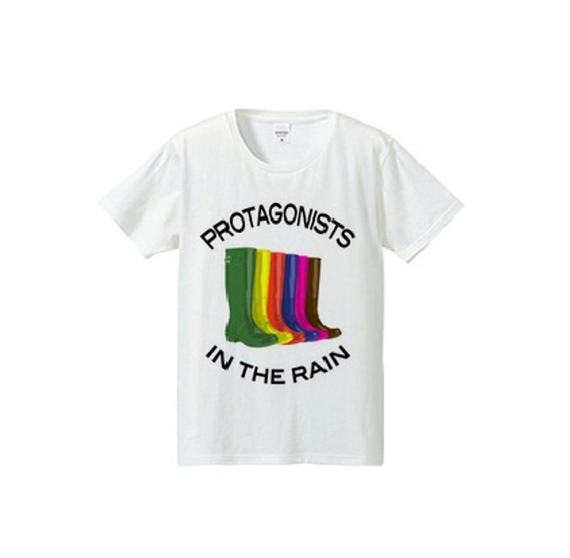Protagonists in the rain (4.7oz T-shirt) - Women's T-Shirts - Other Materials White