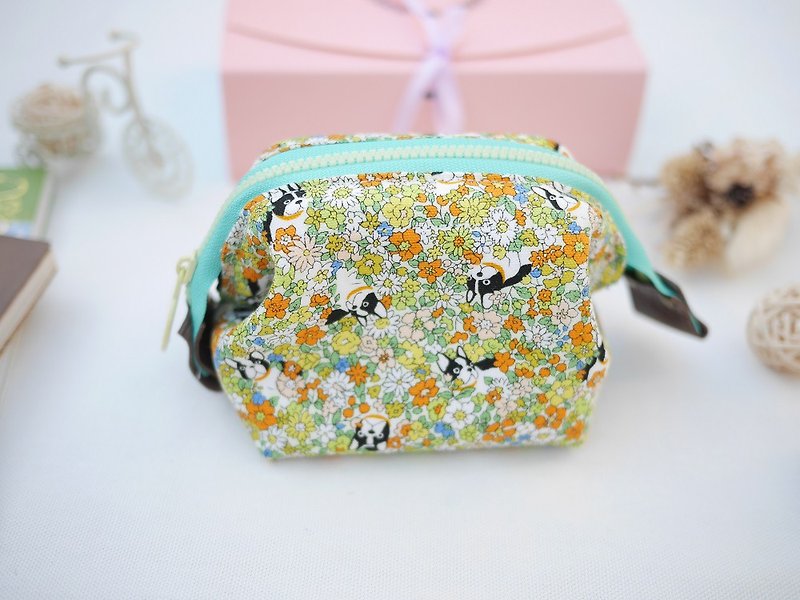 Dog small cosmetic bag - Toiletry Bags & Pouches - Cotton & Hemp Green