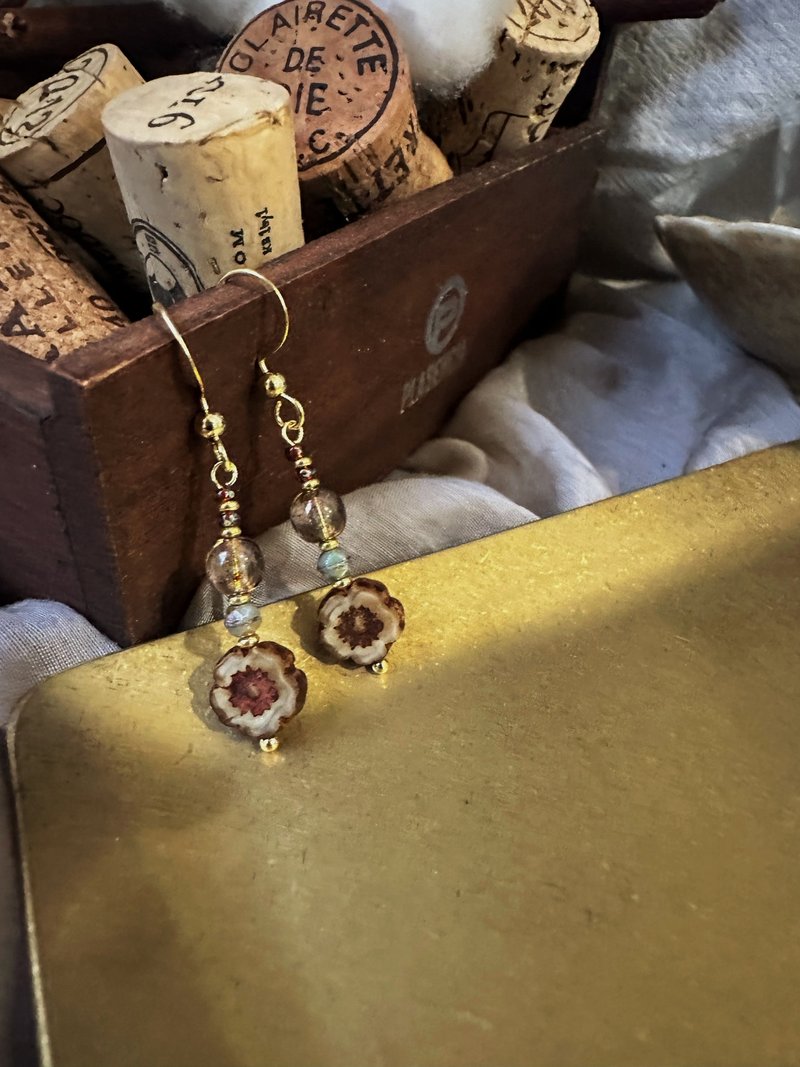 No.27 小檜山 - 耳環/耳夾 - 玻璃 