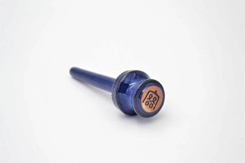 Kepu polite plug wind pot ceramic filter rod (Zhan Fang blue) - Coffee Pots & Accessories - Pottery Blue