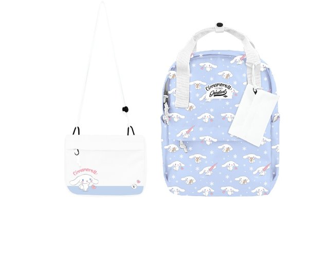 Sanrio Cinnamoroll Backpack Water Bottle Set Rucksack School Bag Blue  Cinnamon