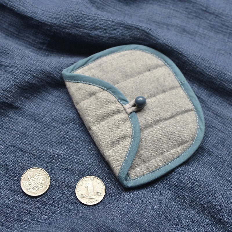BUFU handmade cotton purse - Coin Purses - Cotton & Hemp Silver