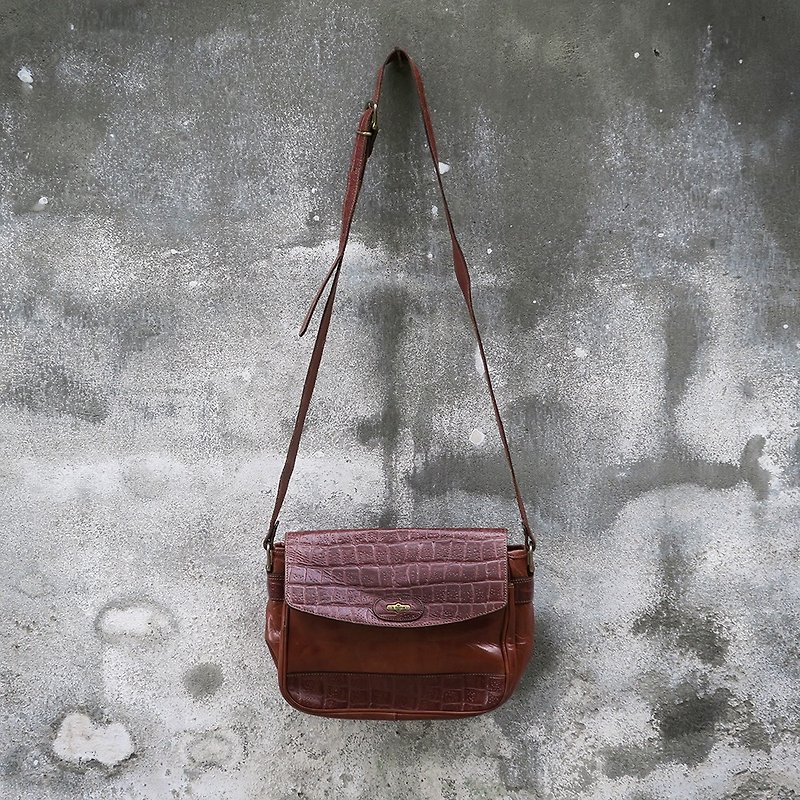 El Campero antique Italian leather shoulder bag - Messenger Bags & Sling Bags - Genuine Leather 