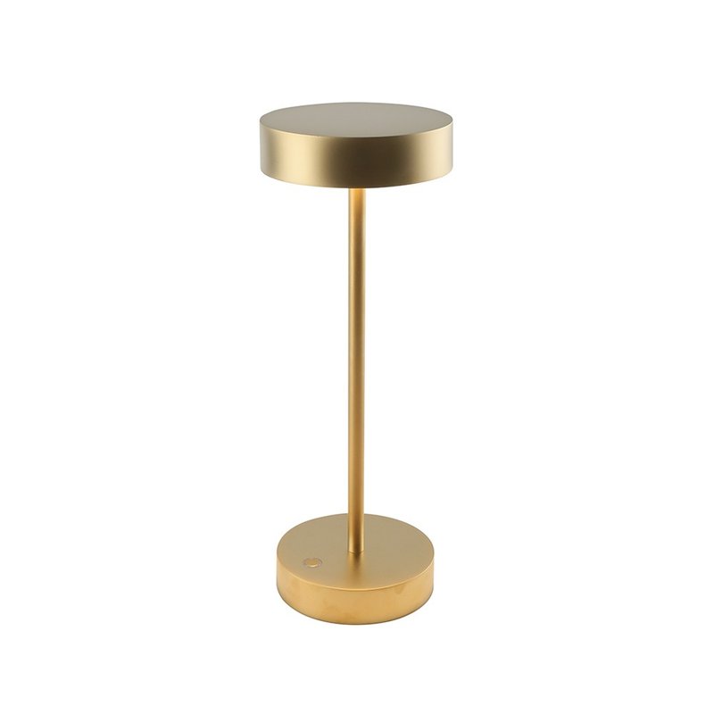 Italy UBIQUA Standy Light Luxury Industrial Style USB Rechargeable Table Lamp (Large Style) - Champagne Gold - Lighting - Other Metals Gold