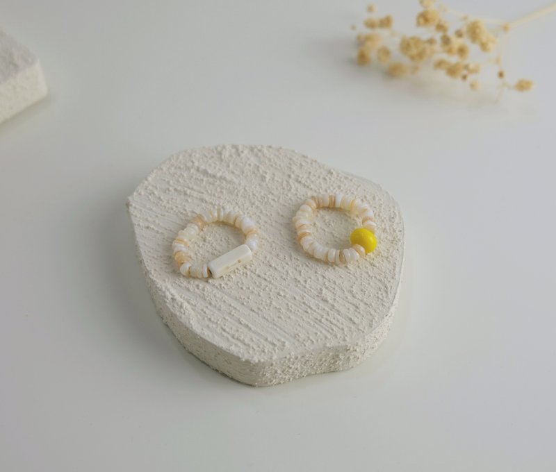 Corn Cream Creative Rings - แหวนทั่วไป - วัสดุอื่นๆ หลากหลายสี