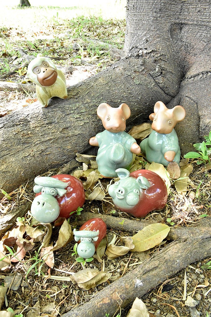 許旭倫-動物陶偶系列1 - 擺飾/家飾品 - 陶 