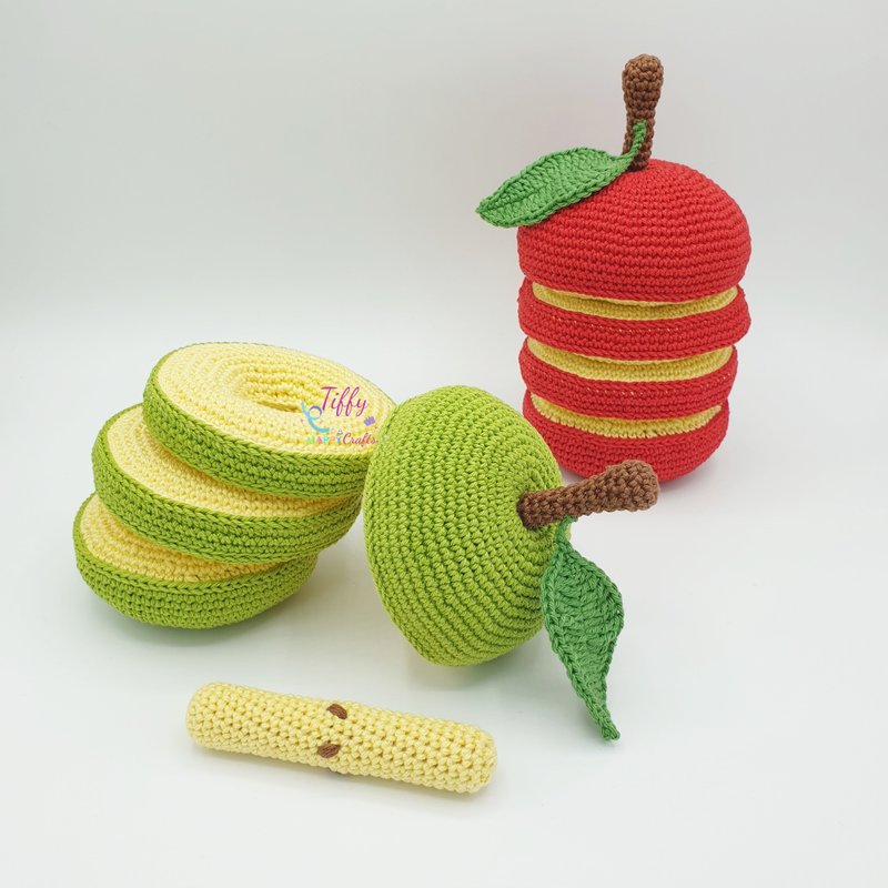 Apple Stacking Toy PATTERN PDF - 手工藝教學/工具書 - 其他材質 