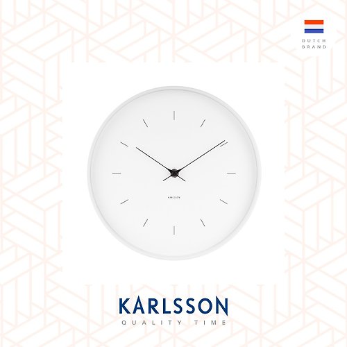 Ur Lifestyle 荷蘭Karlsson wall clock 27.5cm Butterfly Hands white
