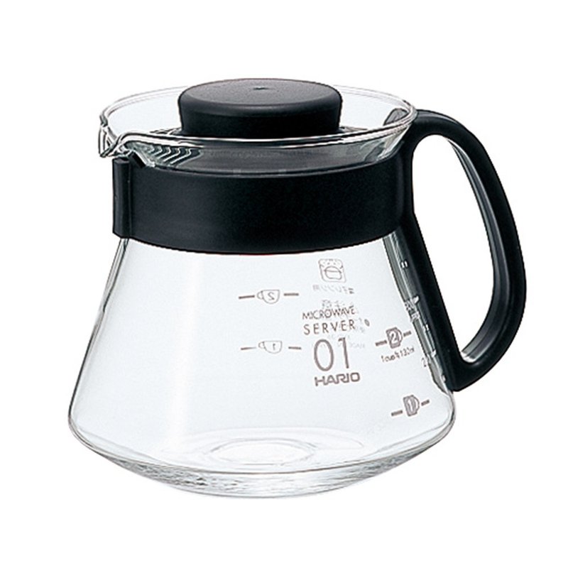 HARIO V60經典36咖啡壺 360ml/XVD-36B - 咖啡壺/手沖壺 - 玻璃 透明