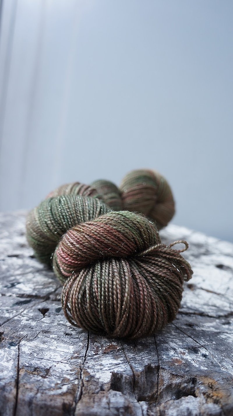 Hand dyed the line. Magic Mushroom (Spark Series) - Knitting, Embroidery, Felted Wool & Sewing - Wool 