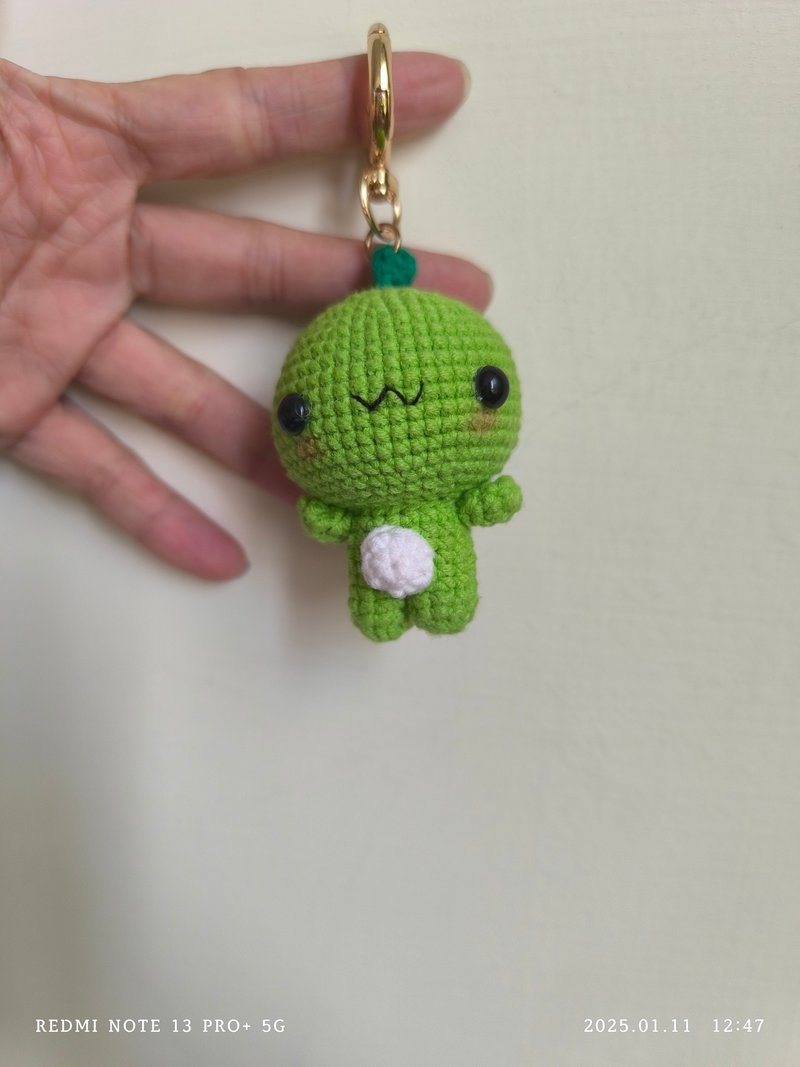 Handmade little dinosaur pendant - Other - Cotton & Hemp Multicolor