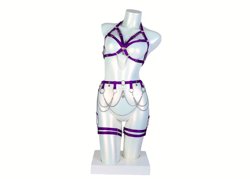 Witch Belt and Harness Set Purple - 其他 - 其他材質 紫色