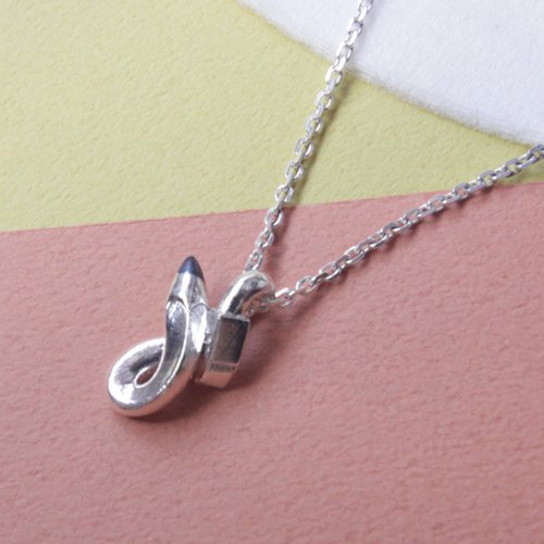 sixsensejewelry 文具系列--鉛筆橡皮擦銀項鍊