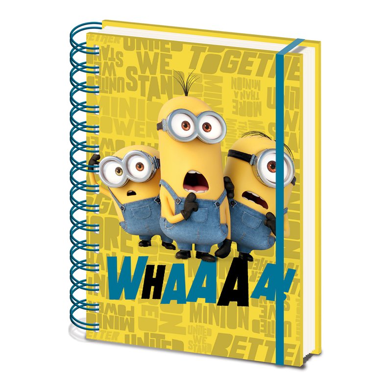 【Imported from UK】Minions: The Rise of Gru (Whaaaa) A5 Notebook - สมุดบันทึก/สมุดปฏิทิน - กระดาษ หลากหลายสี