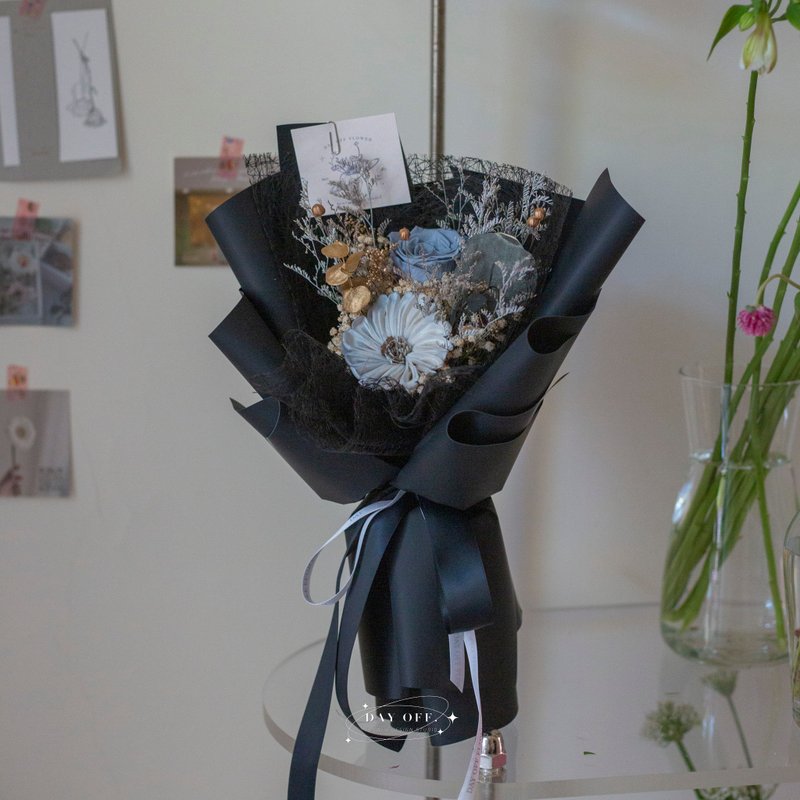 DAY OFF small dry bouquet diffuser bouquet hand-held flower photo bouquet boyfriend bouquet - ช่อดอกไม้แห้ง - พืช/ดอกไม้ 