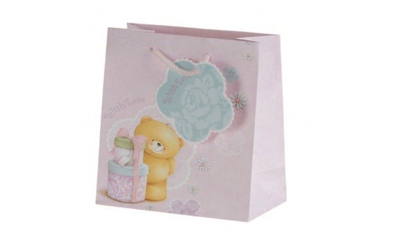 ◤我好想知道禮物盒裝的是什麼禮物呢｜熊熊｜UK禮物袋 - 包裝材料 - 紙 粉紅色