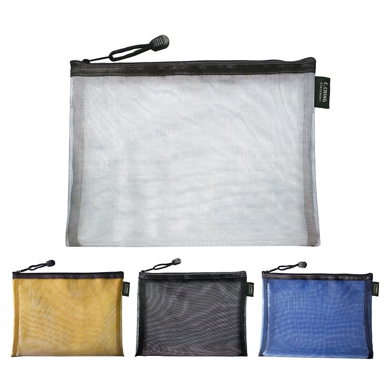 Ching Ching X CBG-335 B5 metal nylon zipper bag - Toiletry Bags & Pouches - Nylon 