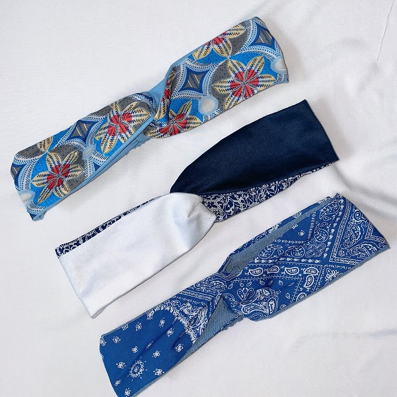 Spring New Products | Earth Tone Cotton Headband | Spring Versatile Linings are easy to match and can be used on both sides - ที่คาดผม - ผ้าฝ้าย/ผ้าลินิน 