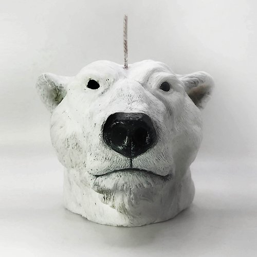 Zoo造型蠟燭 阿拉斯加北極熊/Alaska polar bear-北極熊造型蠟燭(復刻新造型)