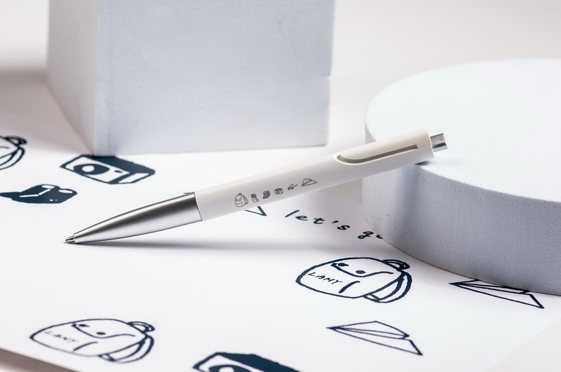 LAMY 原子筆 / noto 系列 - let's go 限量版 - 銀白 - 原子筆 - 塑膠 白色