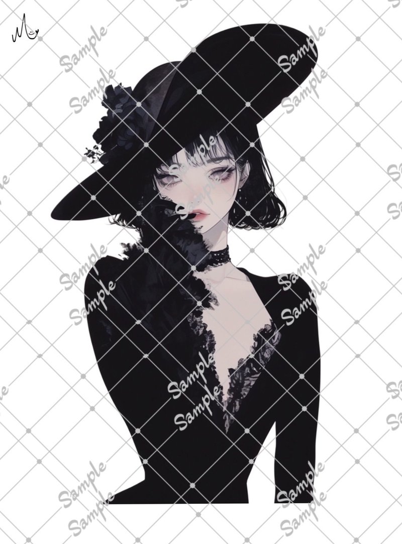 オリジナル人物ステッカー - 貼紙 - 紙 