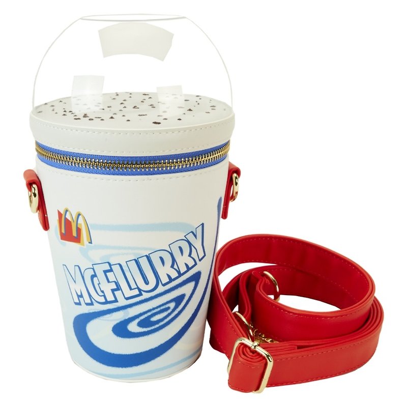 Loungefly McDonald's McFlurry style crossbody bag - กระเป๋าแมสเซนเจอร์ - หนังเทียม ขาว