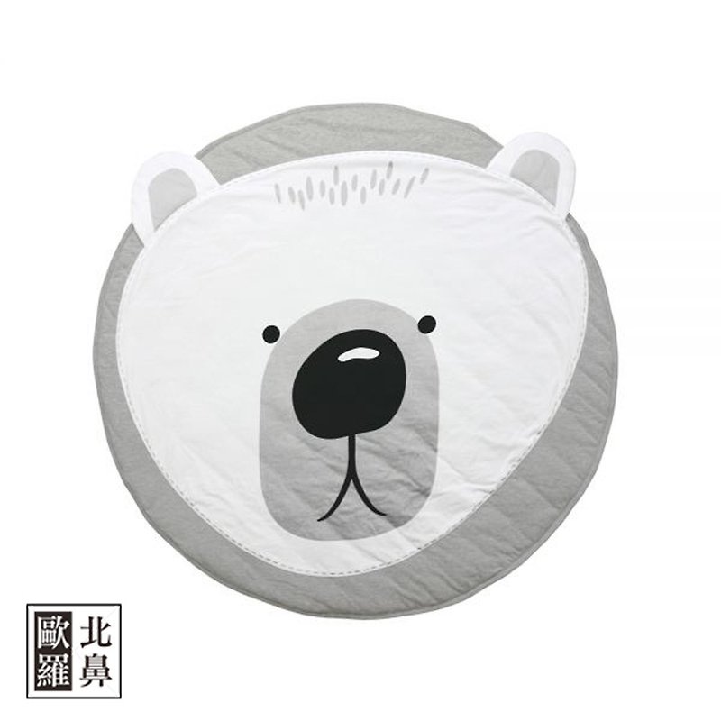 Mister Fly Baby Animal Shape Game Pad - White Bear - Crawling Pads & Play Mats - Cotton & Hemp 