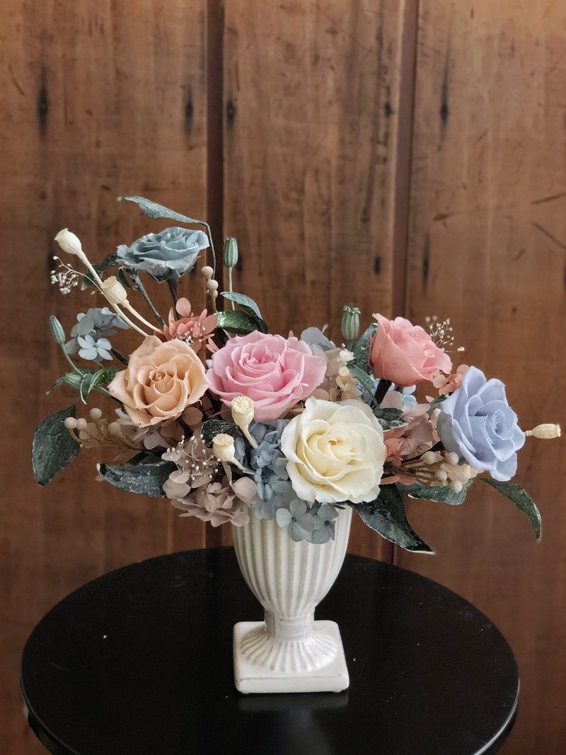 畢業畢業花束畢業花禮生日禮物－永生花禮【夏日微風】高腳 - 盆栽/植栽 - 植物．花 多色