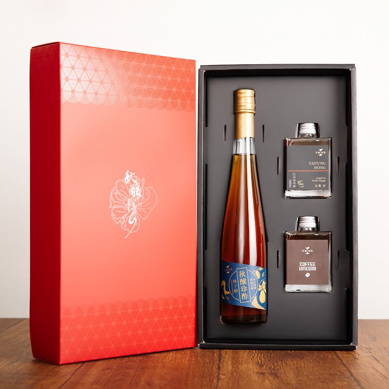 Autumn Brewing and Rare Vinegar丨Enjoy the Festival Gift Box (Red Quinoa Micro-fermentation 100ml) - น้ำส้มสายชู - อาหารสด 