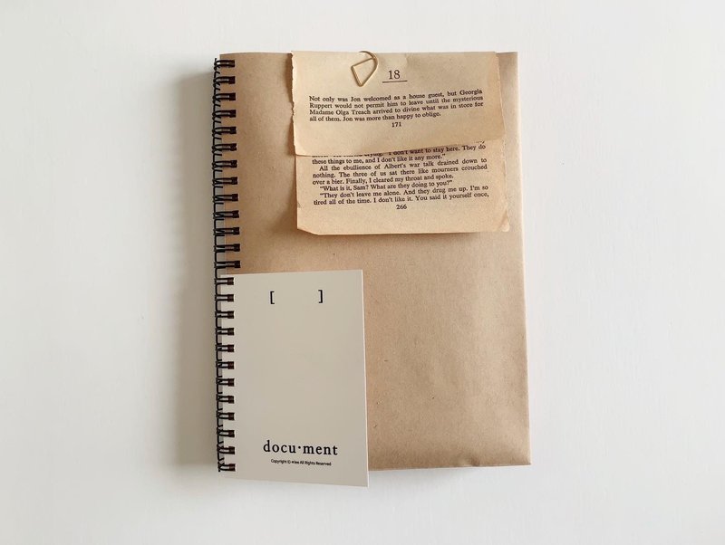 Expandable Kraft Envelope Notebook – A5 Storage & Journal in One - 筆記本/手帳 - 紙 