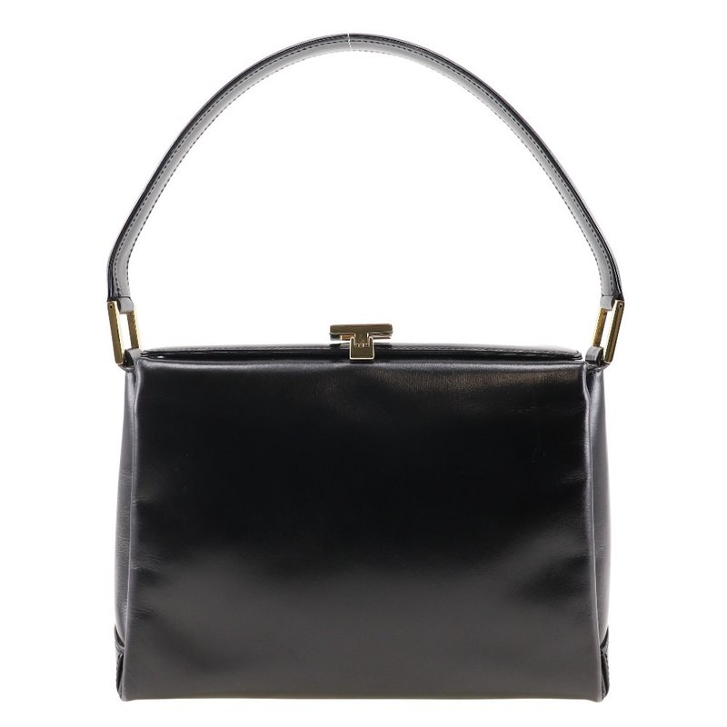 【日本直送】グッチ GUCCI オールドグッチ ハンドバッグ レザー 黒 レディース【中古】 - 手提包/手提袋 - 真皮 黑色