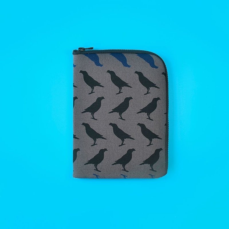 iPad Mini Sleeve / Crested Myna No.5 / Blacksmith - เคสแท็บเล็ต - ผ้าฝ้าย/ผ้าลินิน 