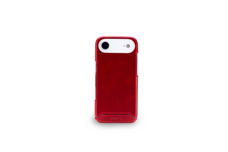 iPhone 17 Air 經典系列-磁吸手機皮套-辣椒紅 - 手機殼/手機套 - 真皮 紅色