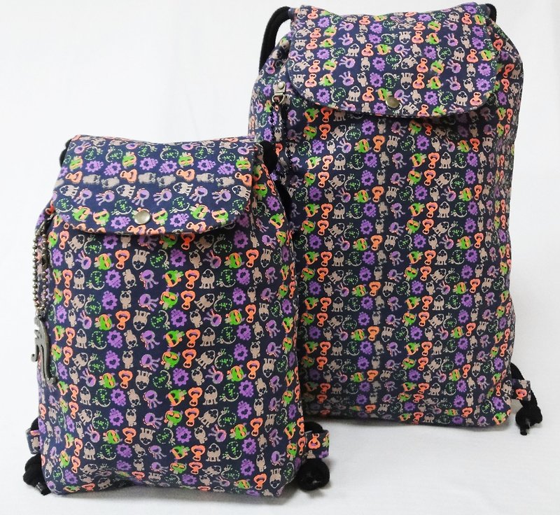 【Is Marvel】Cute bag(M) - กระเป๋าเป้สะพายหลัง - ผ้าฝ้าย/ผ้าลินิน หลากหลายสี