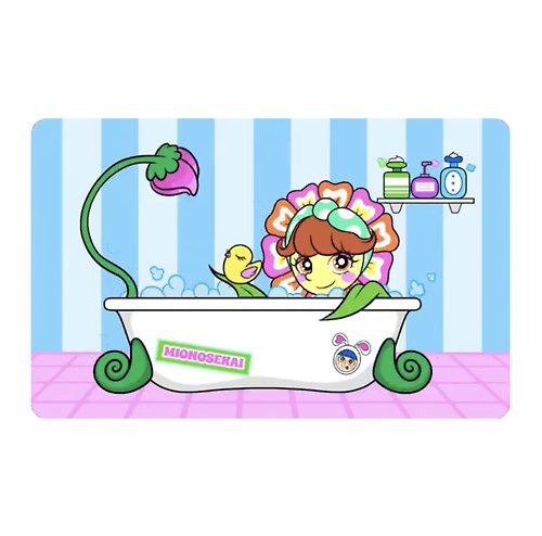 ugoku-sticker MIOCHINコラボステッカー BATH TIME