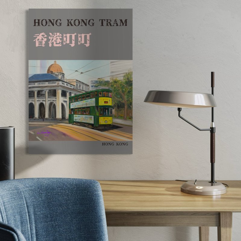 WIT007 Hong Kong Tram, 2021 (Poster 50cm x 70cm) - Posters - Paper Blue