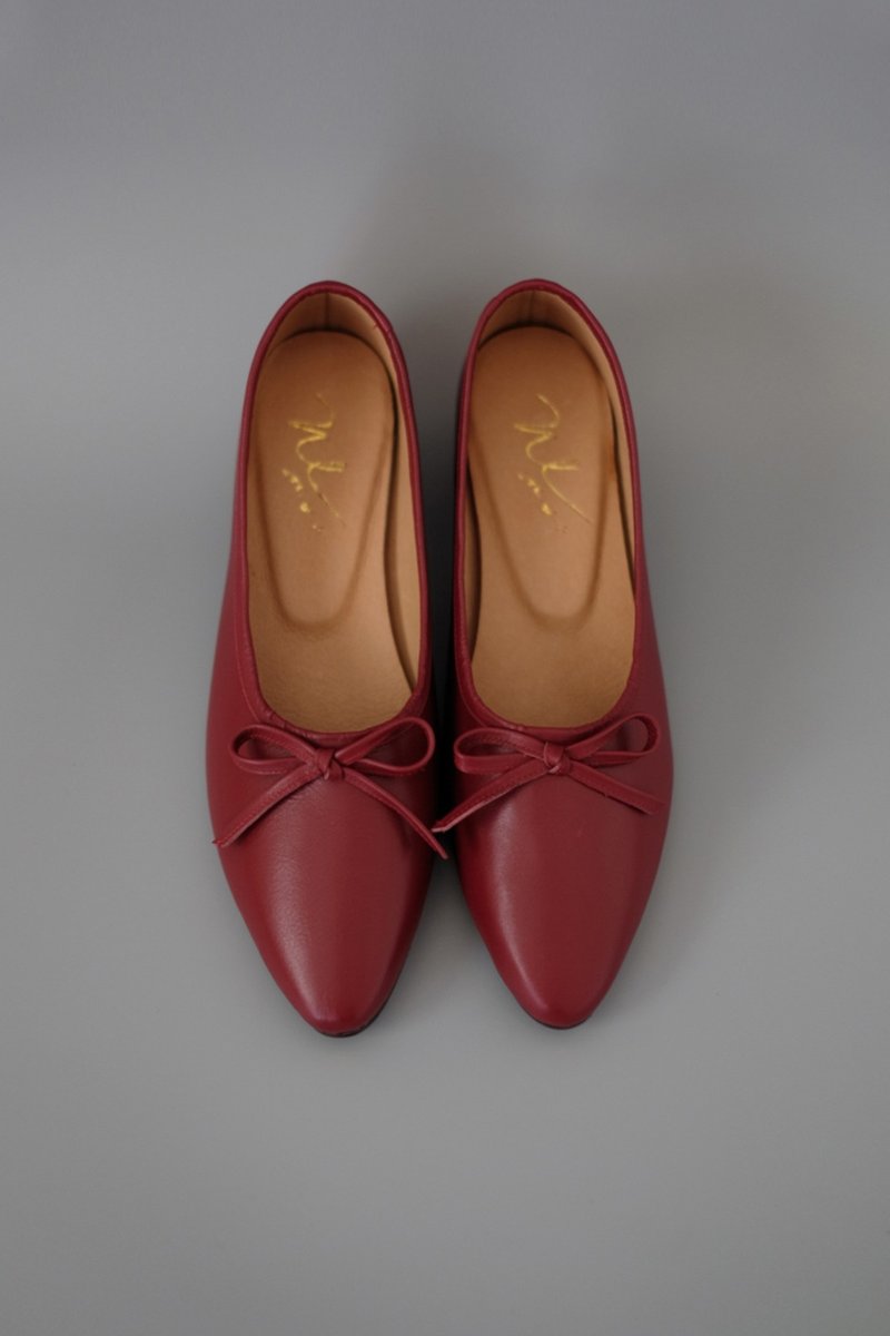 Gloves Ballet (Burgundy) Heels Soft Leather Version | WL - High Heels - Genuine Leather Red