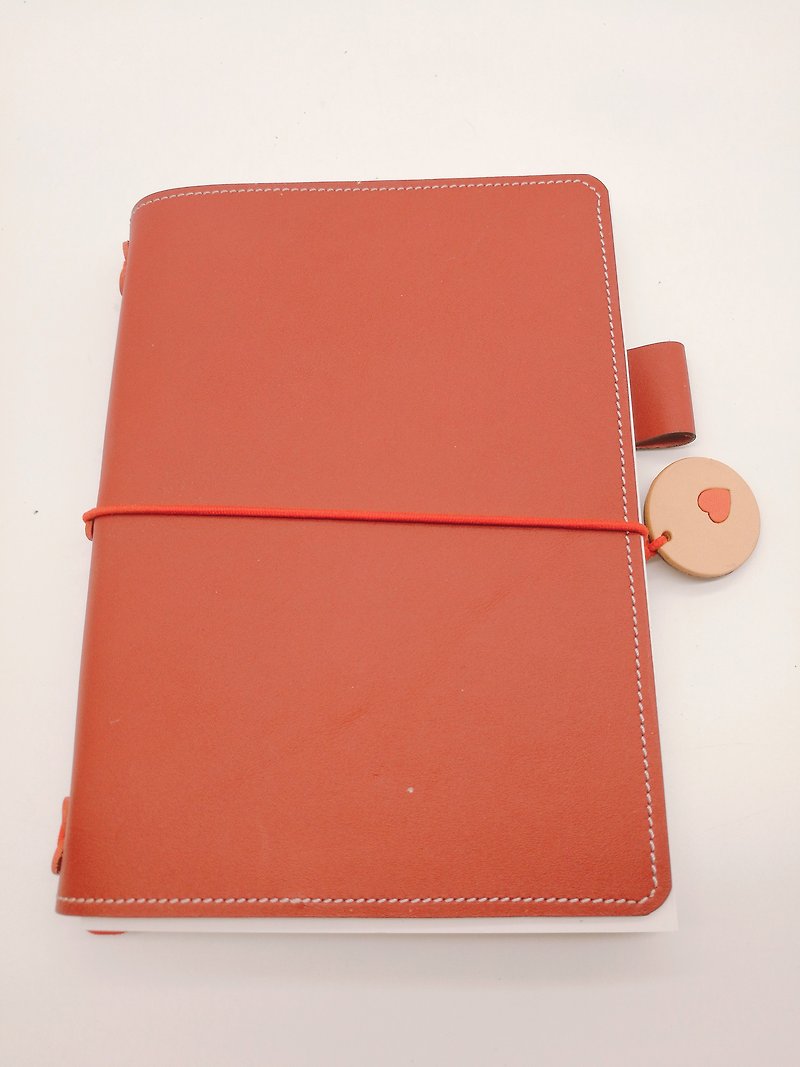 可替換式日記手帳/筆記本/書套 - 筆記本/手帳 - 真皮 紅色