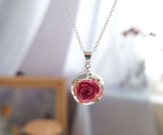 Necklace Rose blossom (silver925) - 設計館Fleurie_Artstudio 項鍊