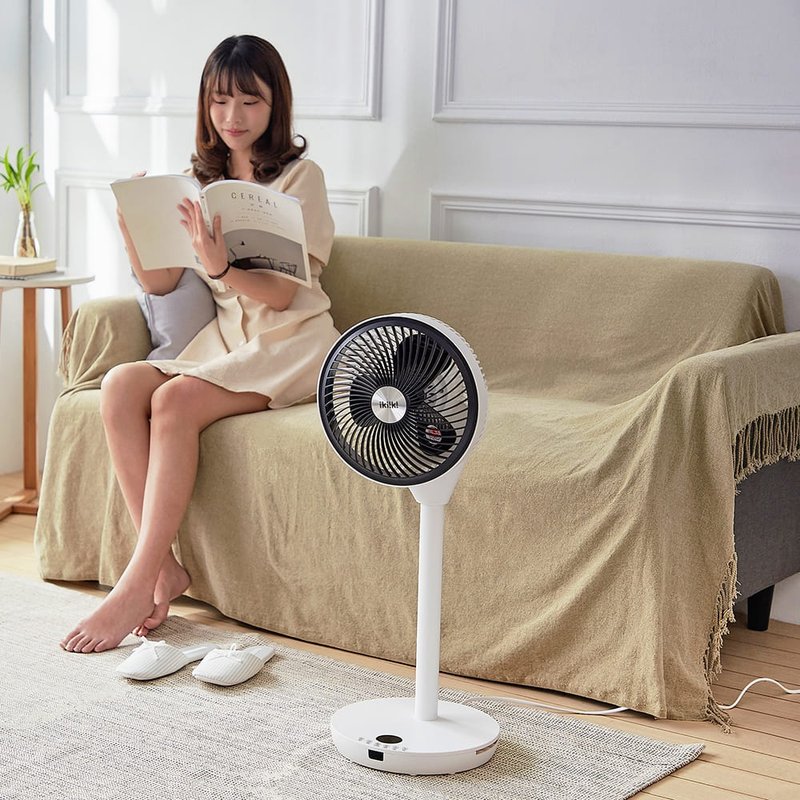 【ikiiki伊崎】360度遙控循環立扇 - 電風扇 - 其他材質 白色