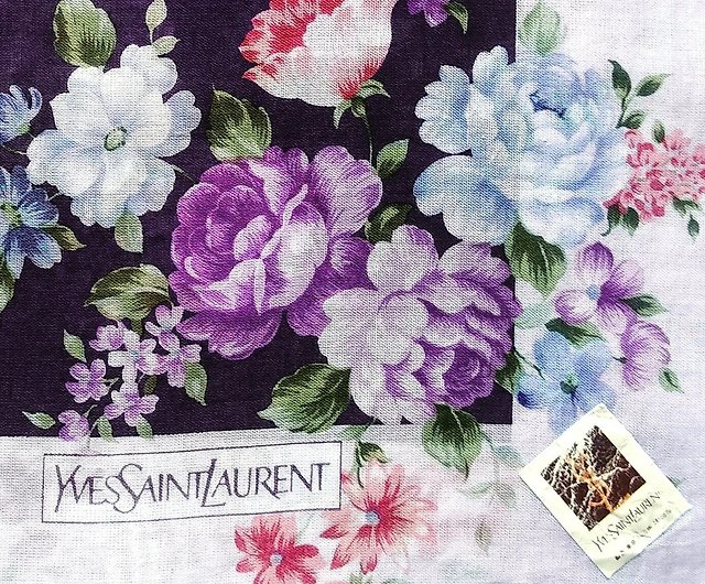 Yves Saint Laurent Cotton Handkerchiefs Set of 2 