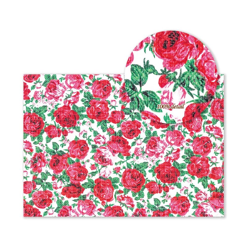 Red rose Wrapping Paper / Scrapbook Paper / 25sheet A4 size 100g - 其他 - 紙 